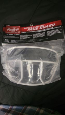 Rawlings | R16WG Batting Helmet Facemask | Baseball | Fits all R16 Senior Size Helmet Models | Adult | White