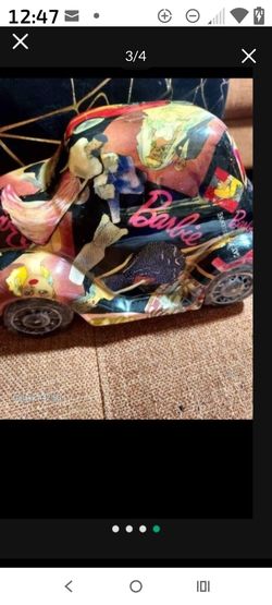 VTG - Retro Barbie VW Beetle Car Collectors Collectible Decor