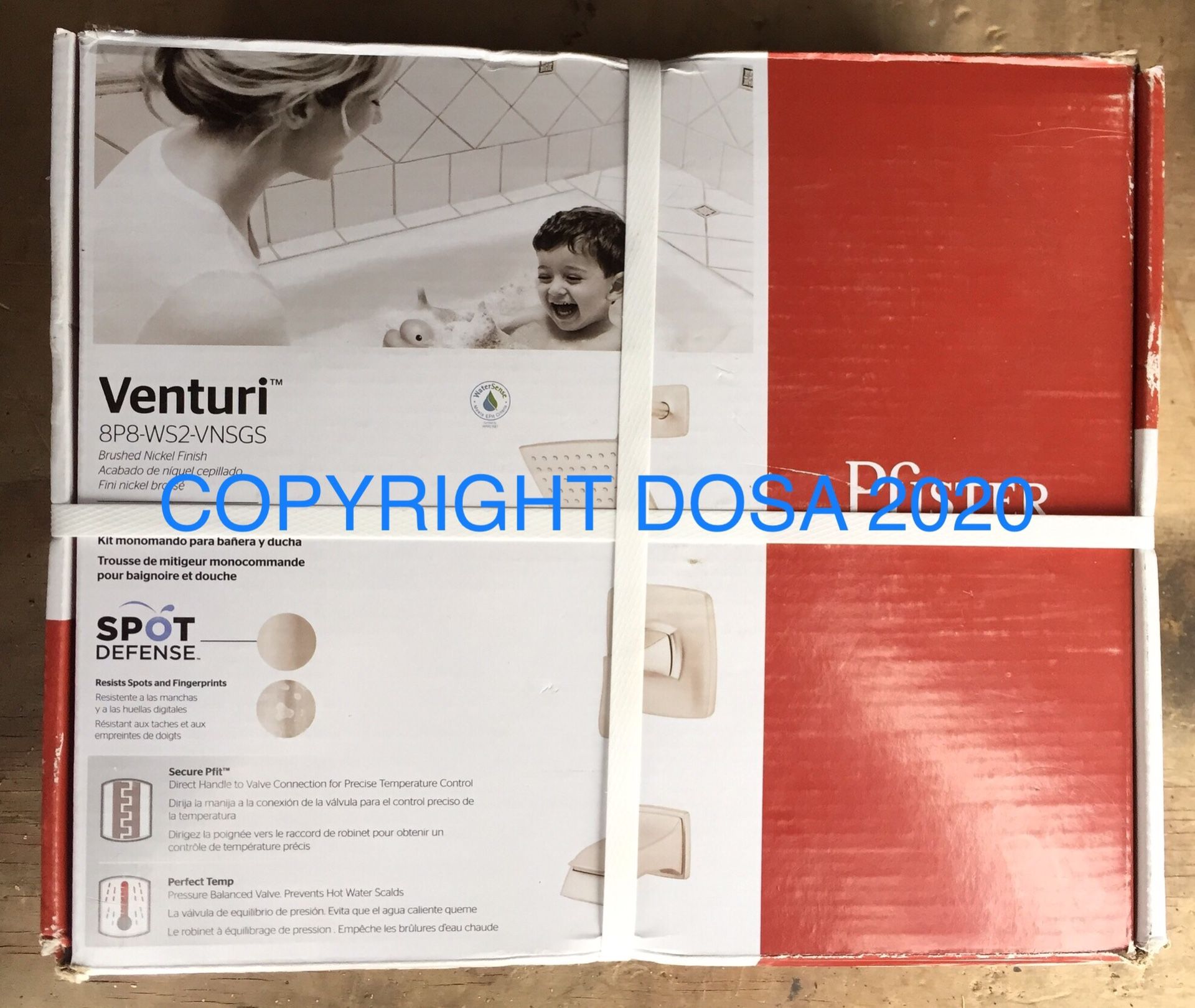 Pfister Venturi 1-Handle BN Tub & Shower Faucet, 8P8-WS2-VNSGS