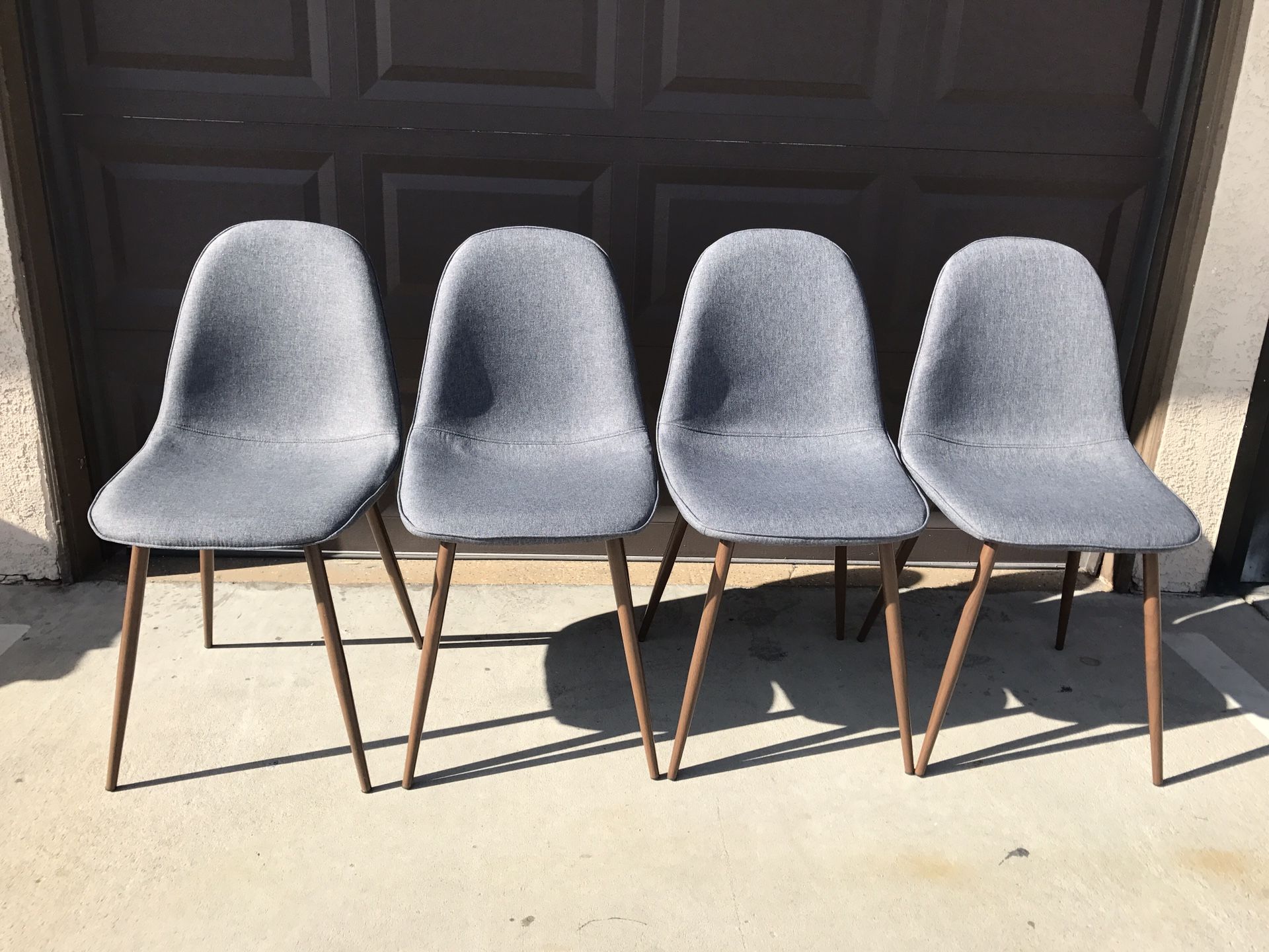4 x Copley Upholstered Dining Chair by Project 62 Light Grey Gray for