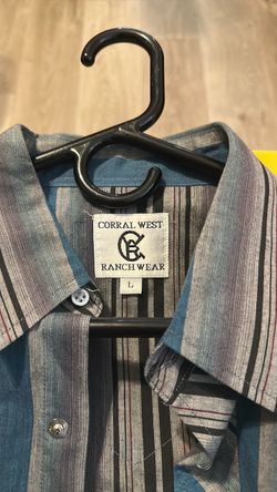 Corral West Ranch Wear Striped Western Shirt Large