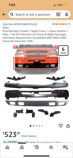 2003-2006 Silverado 1500 Bumper