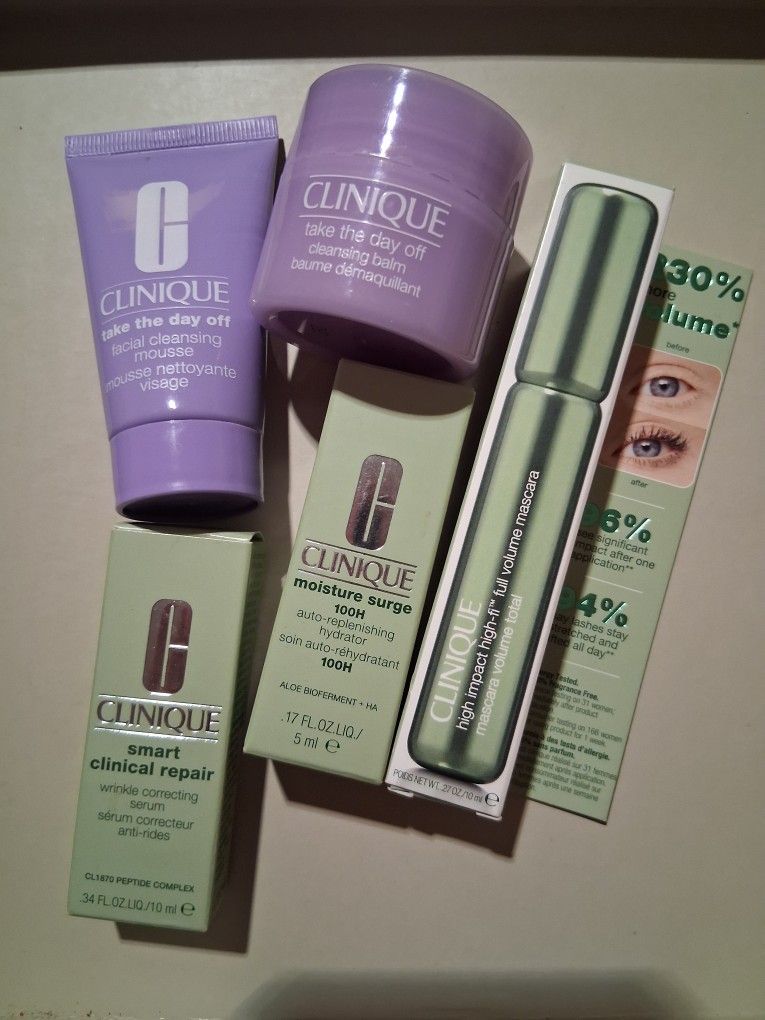 5 NEW CLINIQUE Products more Info in Description