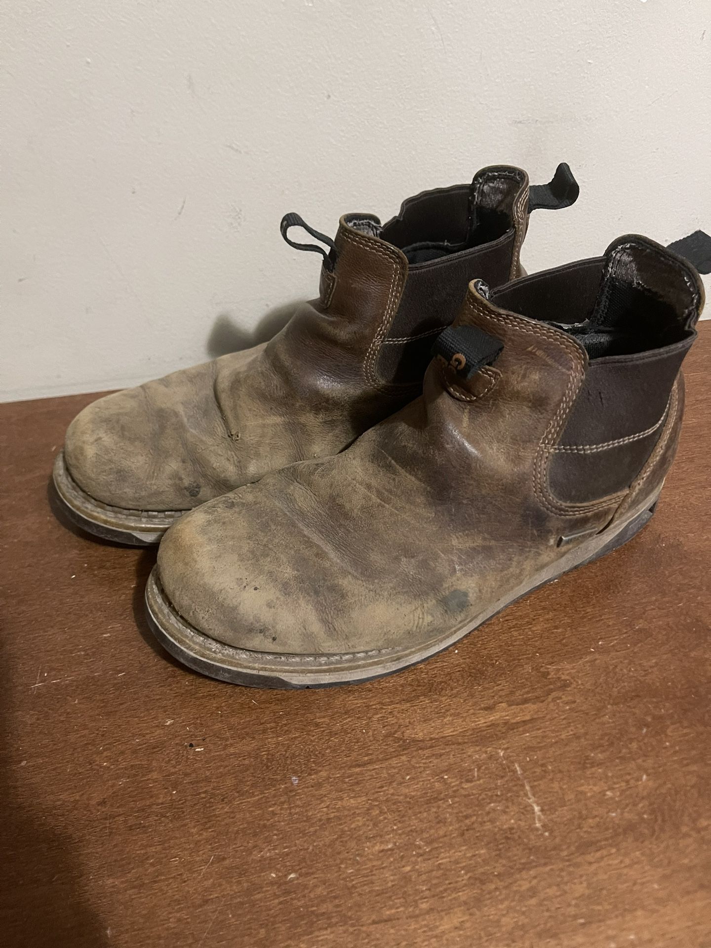 Size 12W leather Georgia work Boots