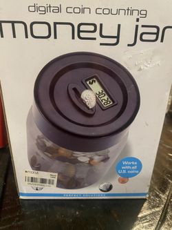 Digital Coin, Counting Money Jar 