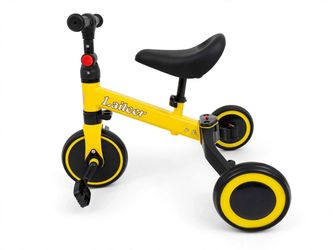 Laiteer Kids Balance Tricycle Yellow