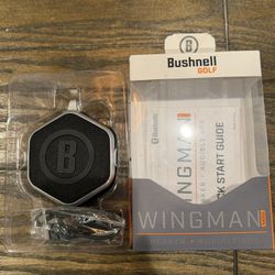 Excellent Condition! Bushnell Wingman Mini GPS Speaker Black/Silver