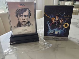 Luke Skywalker Silver Foil #232/2000 & Sealed Harry Potter Gold Chase Blind Box