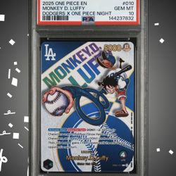 PSA 10 Dodger Luffy Promo