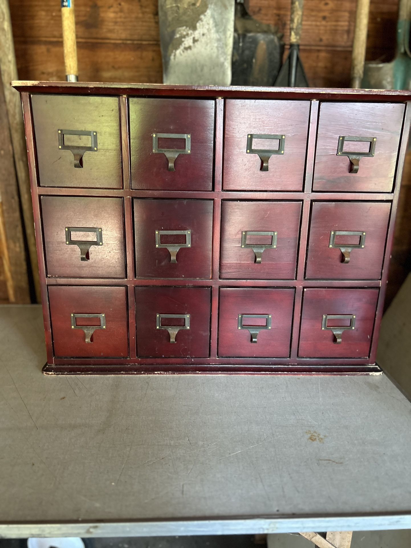 Vintage Wooden Library /apothecary Cabinet