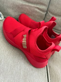 Puma Red Slip-On Sneakers 8.5