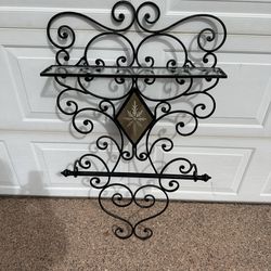 Decorative towel rack