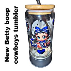 New Cowboys Tumbler Betty Boop