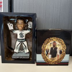 [New] NHL Seattle Kraken Philipp Grubauer Grubi Stein and Bobblehead 