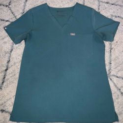 FIGS Women’s Scrub Top Size Small Catarina One Pocket Hydrogreen PO1875
