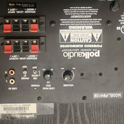 SYSTEM ROCKER! Polk Audio Subwoofer PSW108