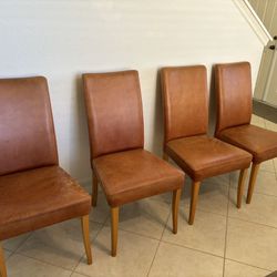  4 Leather Chairs