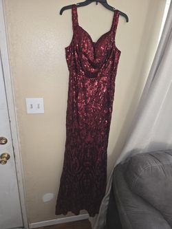 Burgundy Heart Shaped Dress 