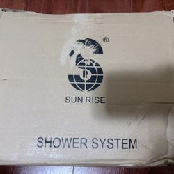 SR SUN RISE Shower Faucet Set Bathroom Square Rain Shower Head