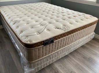 Full Organic Cloud Edition Europillow Top 12inch Mattress And Boxspring!