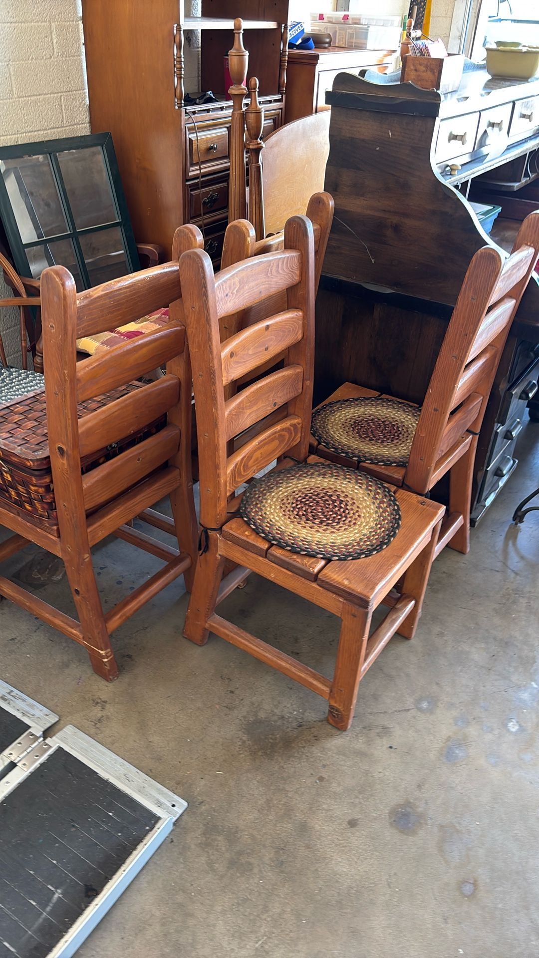 Vintage Ladder back Chairs