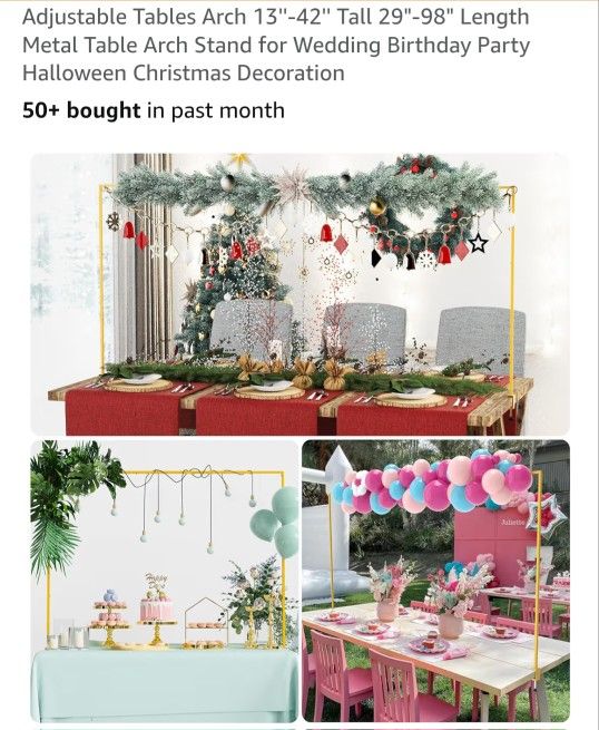 Adjustable Table Arch