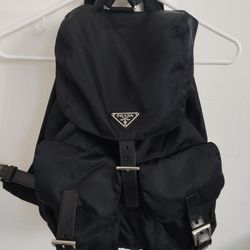 Prada Medium Nylon Drawstring Backpack 