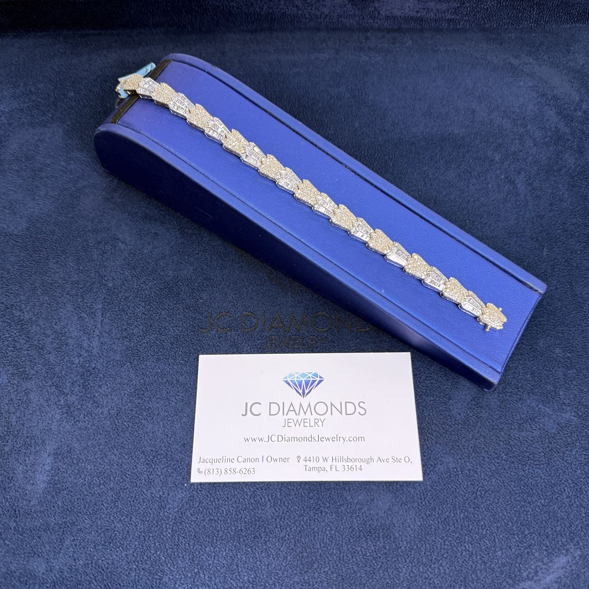 Bracelet Custom Diamonds Real 10k Gold