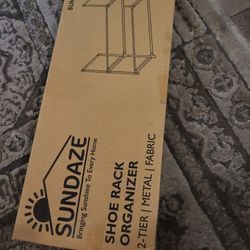 Sundaze Shoe Rack - 2 Tier Shoe Rack for