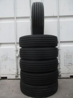 225/70/19.5 Hankook Heavy Duty 14 Ply Tires (Set Of 6)