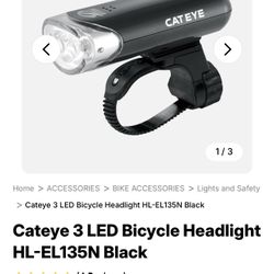 Cateye 3 LED Bicycle Headlight