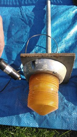 Caution hazard light bekin flashing roof mount