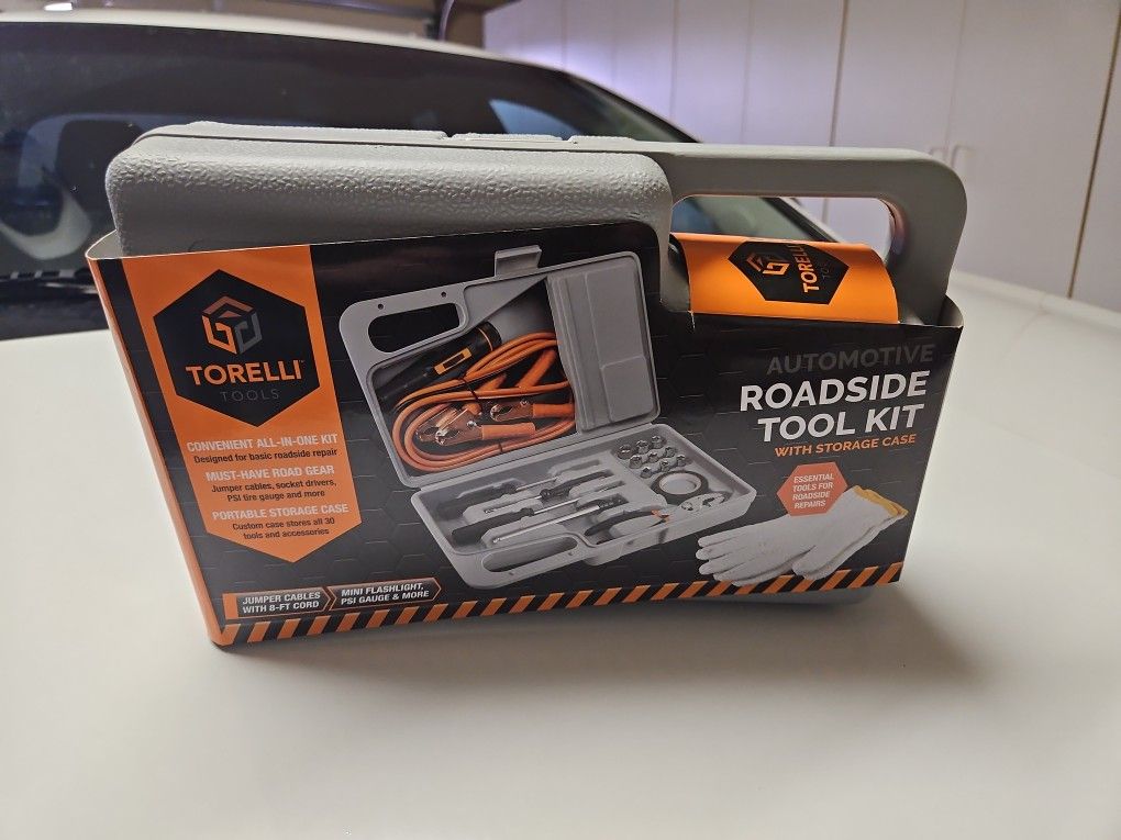 Torelli Automotive Roadside Tool Kit With Storage Case