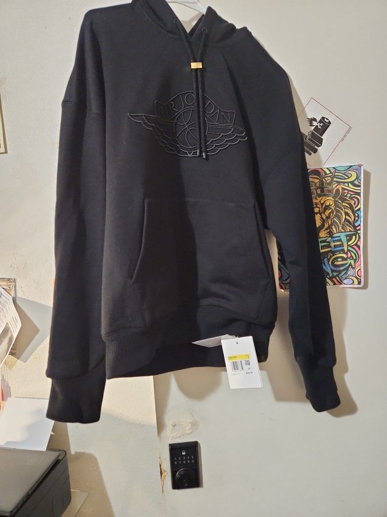 New Small Air Jordan Hoodie With Magnetic Draw Strings