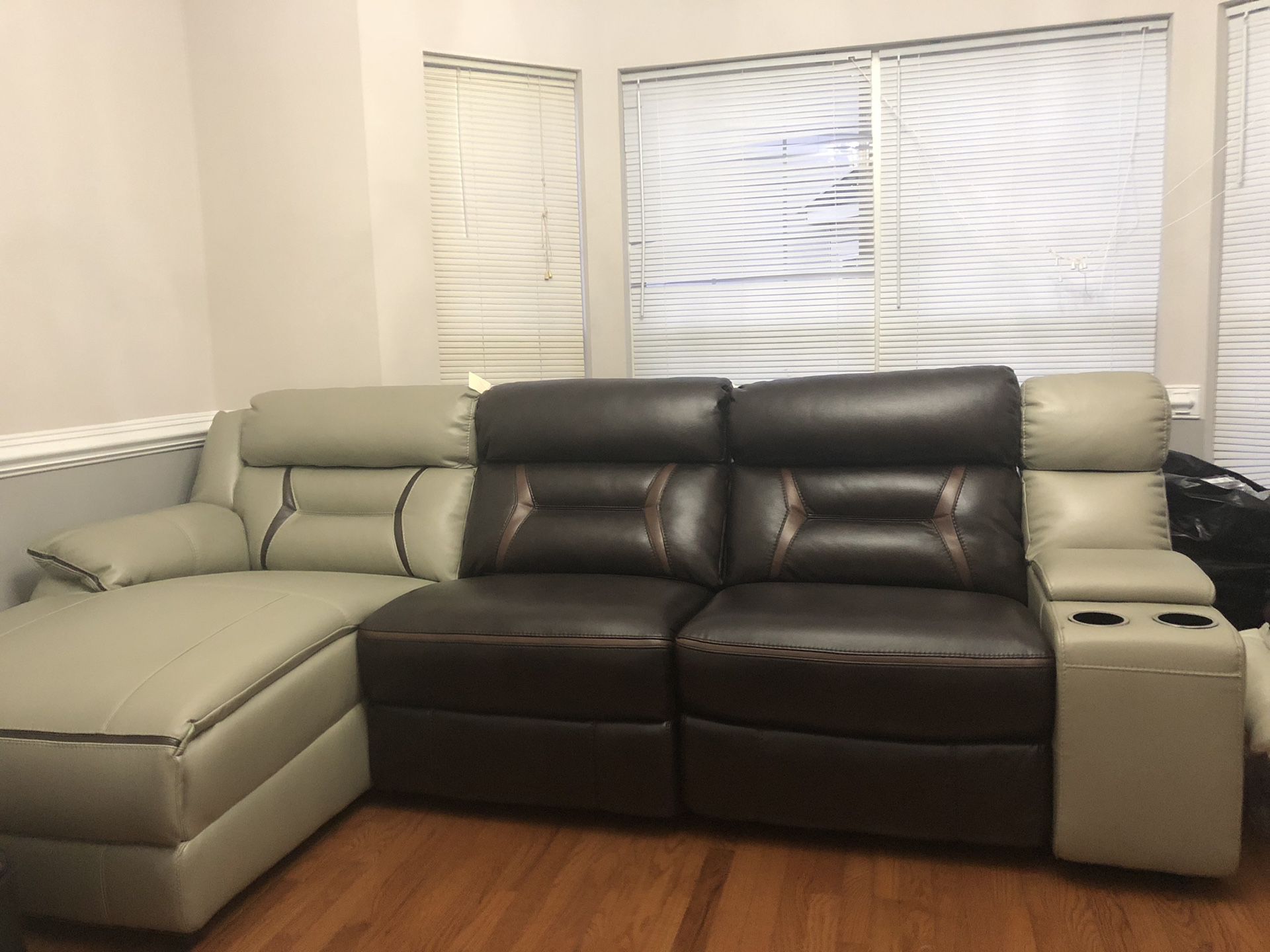 Brand new recliner chase sectional
