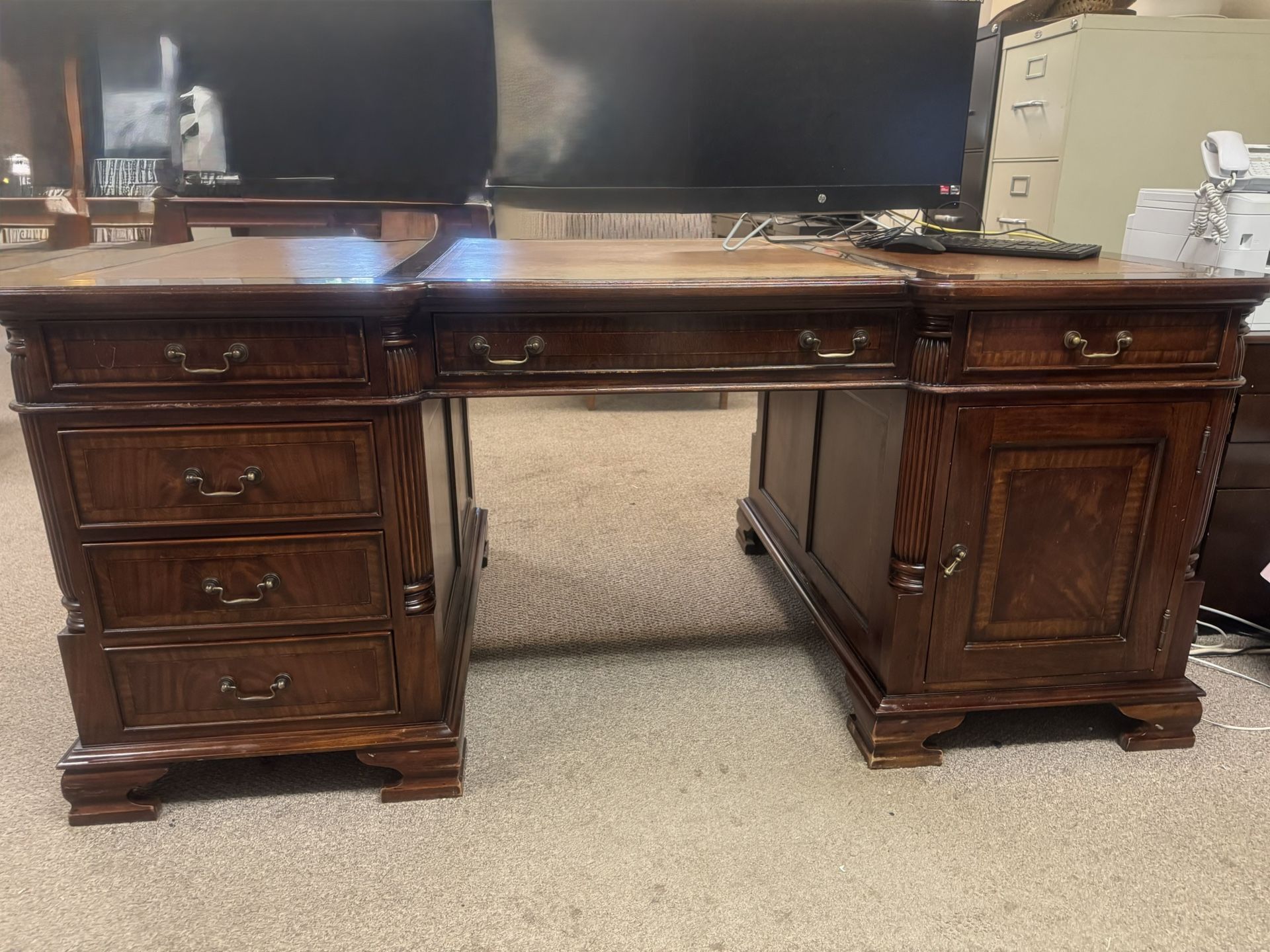 Executive Desk, Credenza & File Chest – Solid Wood Office Furniture (Clinton, MS)