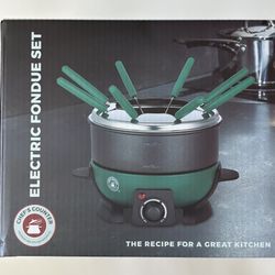 1.4 Qt. Pot with Nonstick Coating Fondue Set