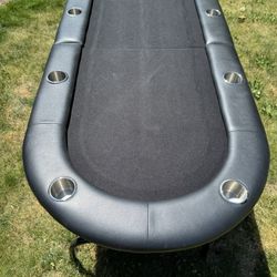 Foldable 8 Player Poker Game Table