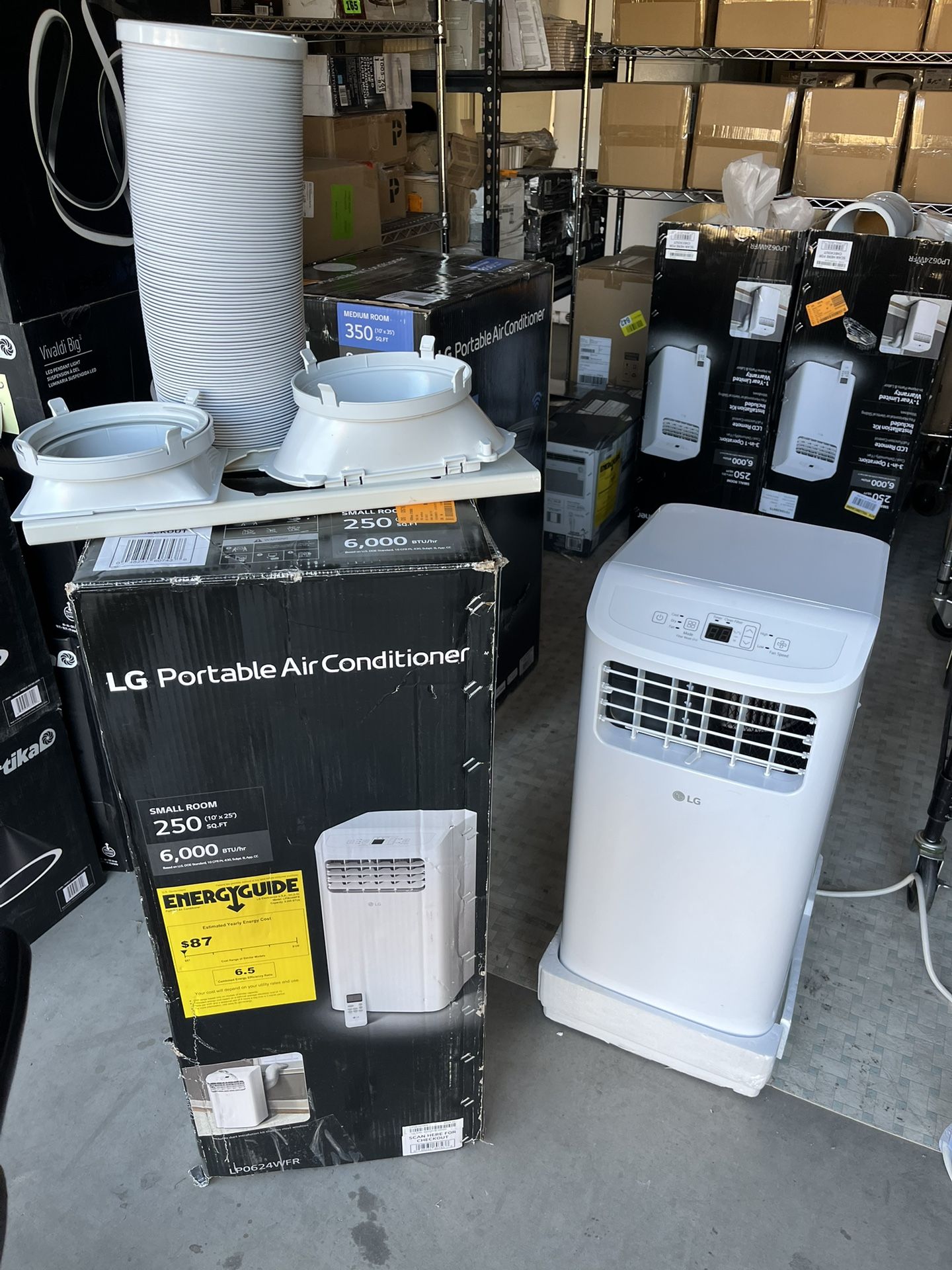 6,000 BTU (8,765 BTU ASHRAE) 115-Volt Portable Air Conditioner Cools 250 Sq. Ft. with Dehumidifier