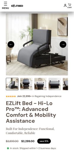 EZ Lift Hospital bed for home