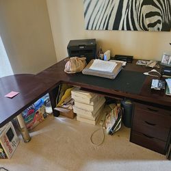 Office Desk And Credenza
