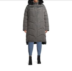 Womens Sz 2X Very Warm Puffer Winter Coat Jacket Snow Frost Coat Gray