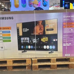 75 “ Samsung smart 4K LCD hdr Crystal tv 