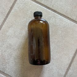 16oz Glass Amber Bottle