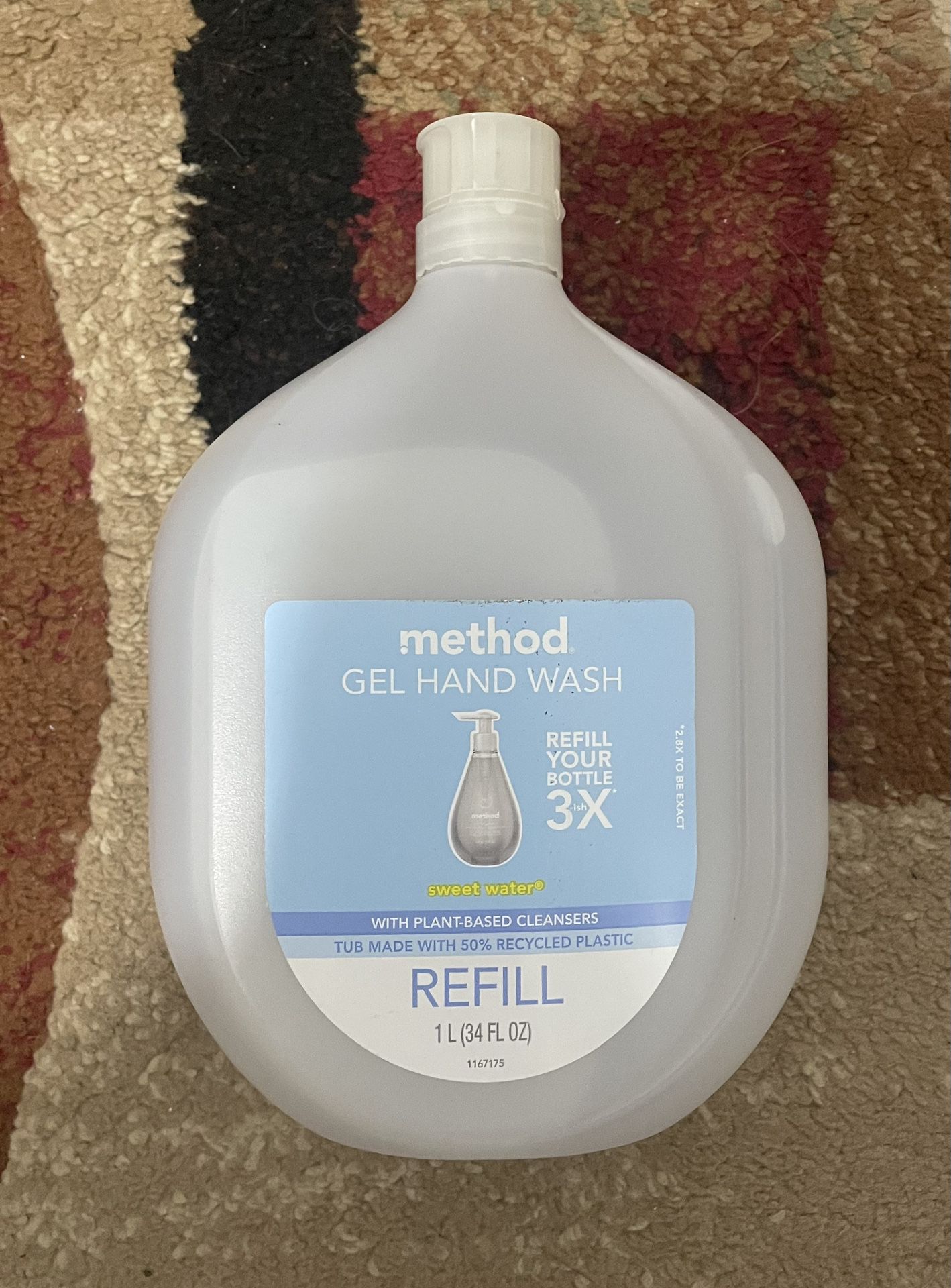 Method Gel Hand Wash Soap Refill Sweet Water 34oz