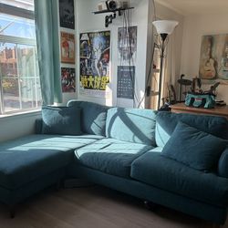 Teal couch