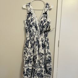 Sheri Martin New York Floral Navy, White Women Dress 12
