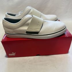 Puma El Rey Slip-On Shoes – Size 12 Men – White 
