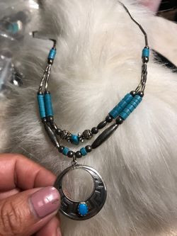 Sterling turquoise necklace