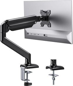New ErGear Single Monitor Arm for 13-36 inch Screens, Adjustable Gas Spring Monitor Mount Holds up to 22 lbs, Computer Monitor Stand W/ VESA Mount, C-